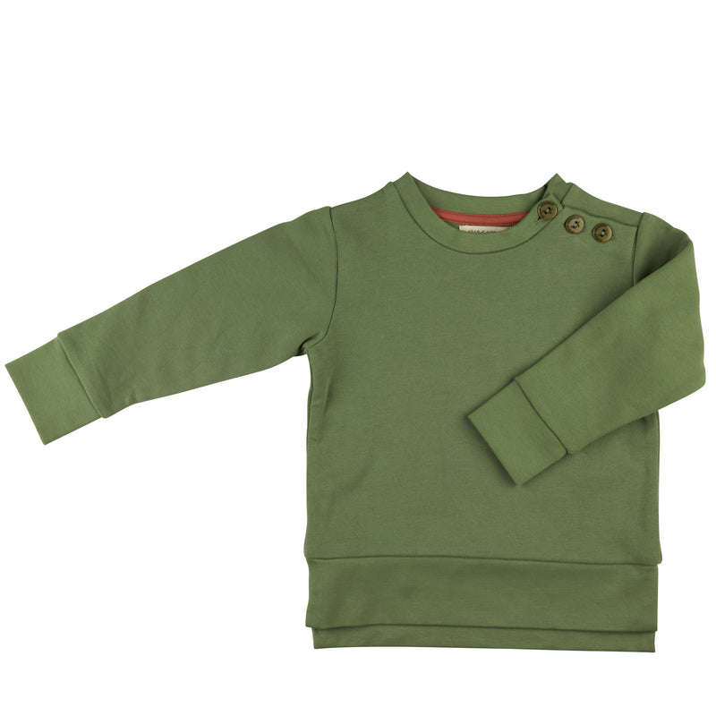 Jersey sweatshirt - Green, 1-2y