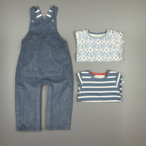 Baby Dungarees - Deep Blue
