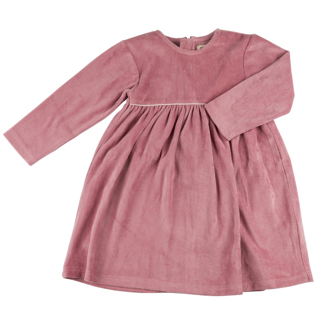 Velour Party Dress - Pink