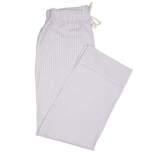 Women's House Pants (Seersucker Check) - Lilac