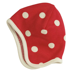 Spotty Bonnet - Red