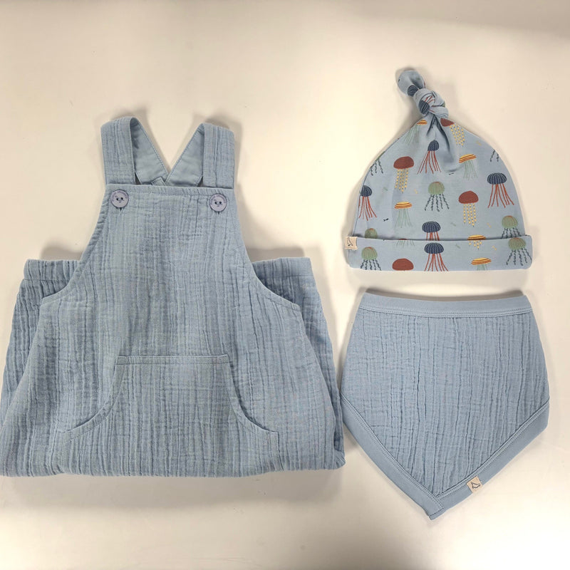 3-piece sample set - Pale blue, 3-6m