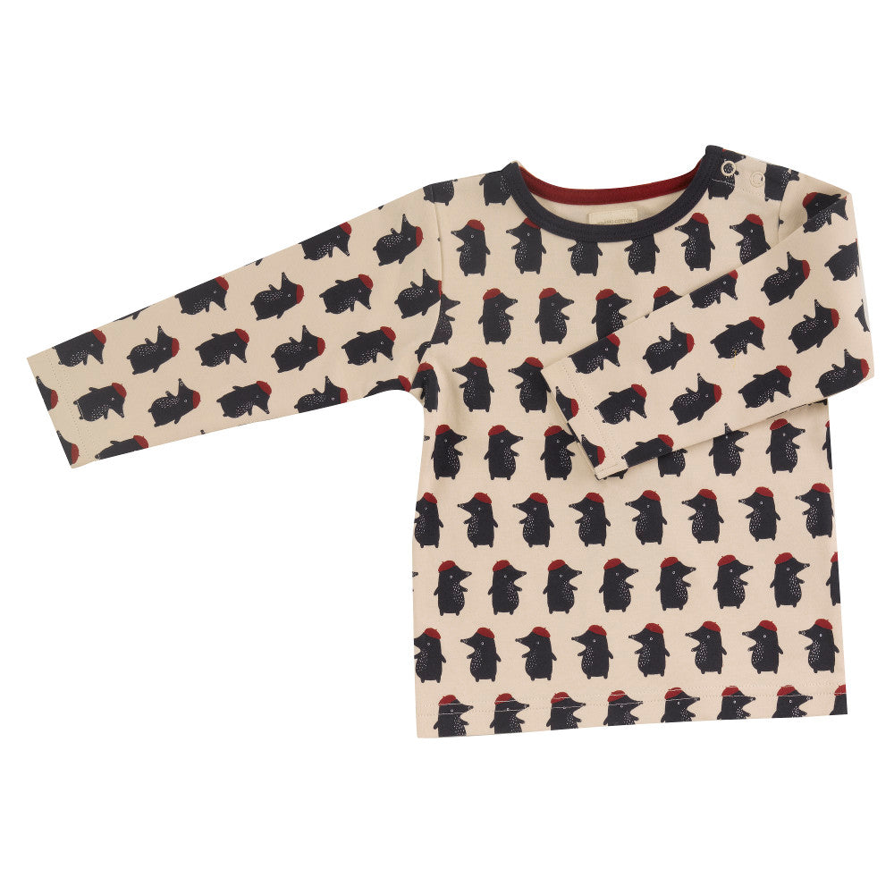 T-shirt - Mole red beret, 7-8y