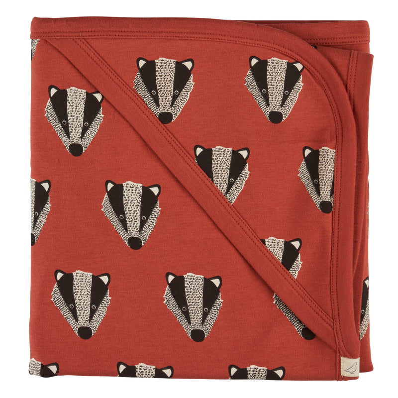 Hooded Blanket - Badger, Orange