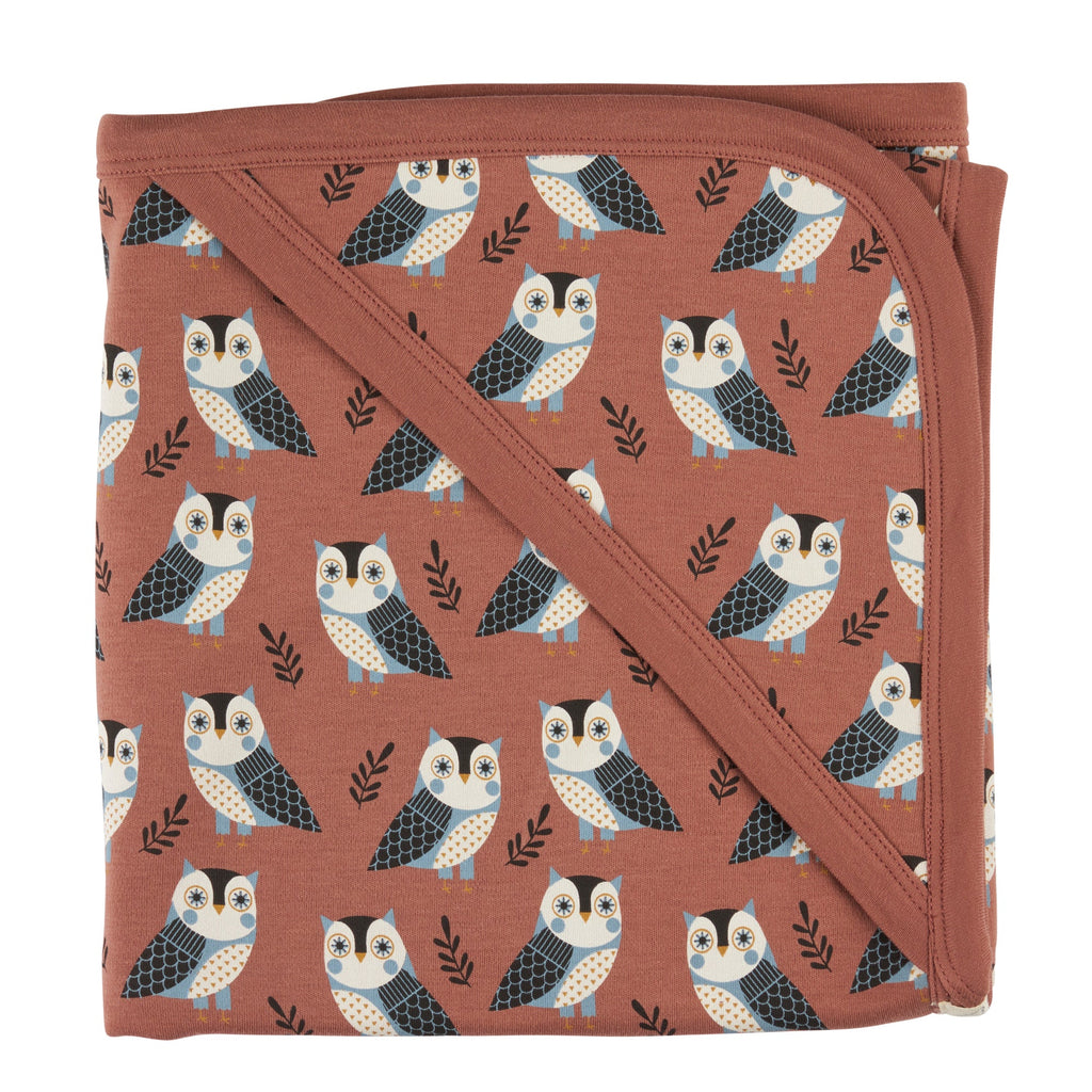 Hooded Blanket - Owl, Mocha