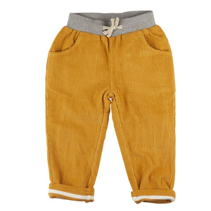 Lined Cord Trousers - Mustard