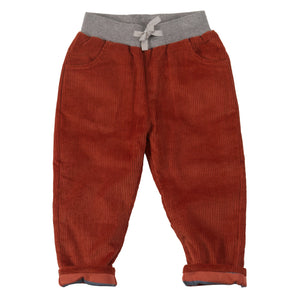 Lined Cord Trousers - Orange