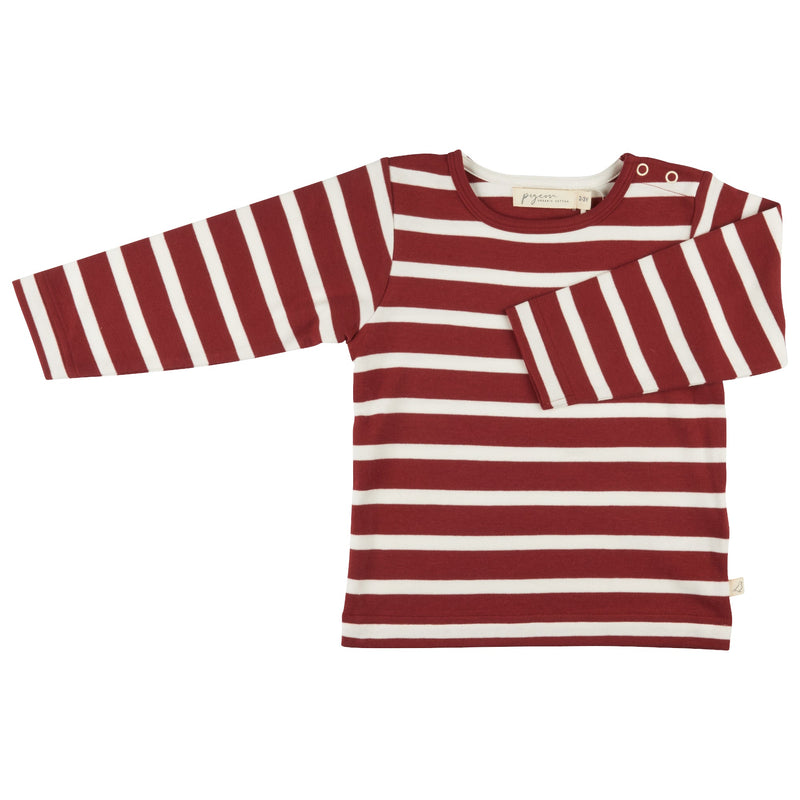 T-Shirt (Breton Stripe) - Red