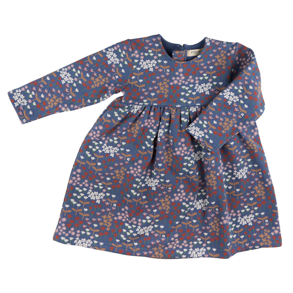Cosy Winter Dress - Meadow, Night Blue
