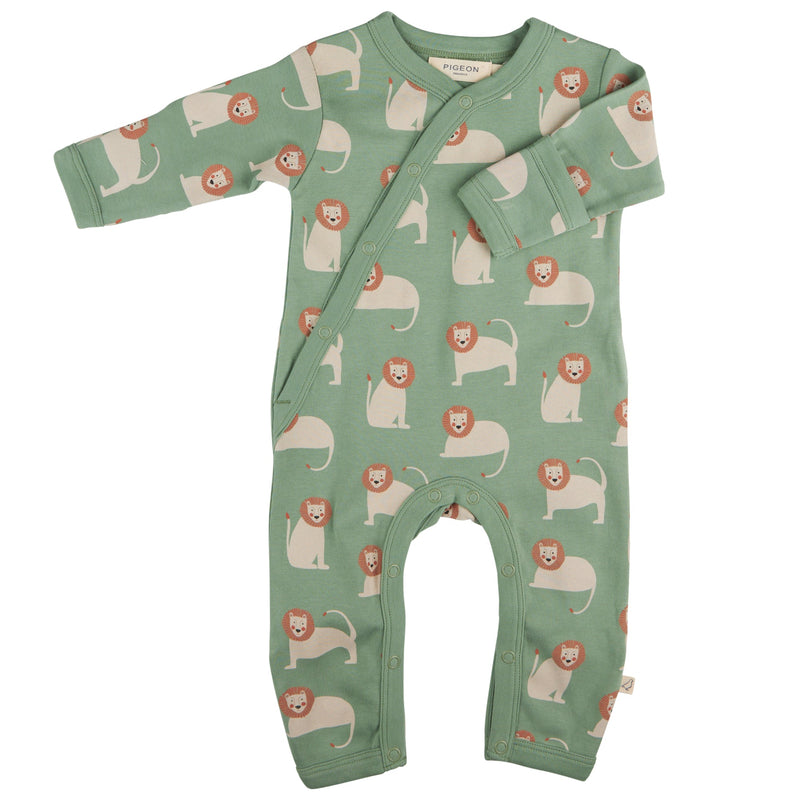 Kimono Romper - Lions, Basil