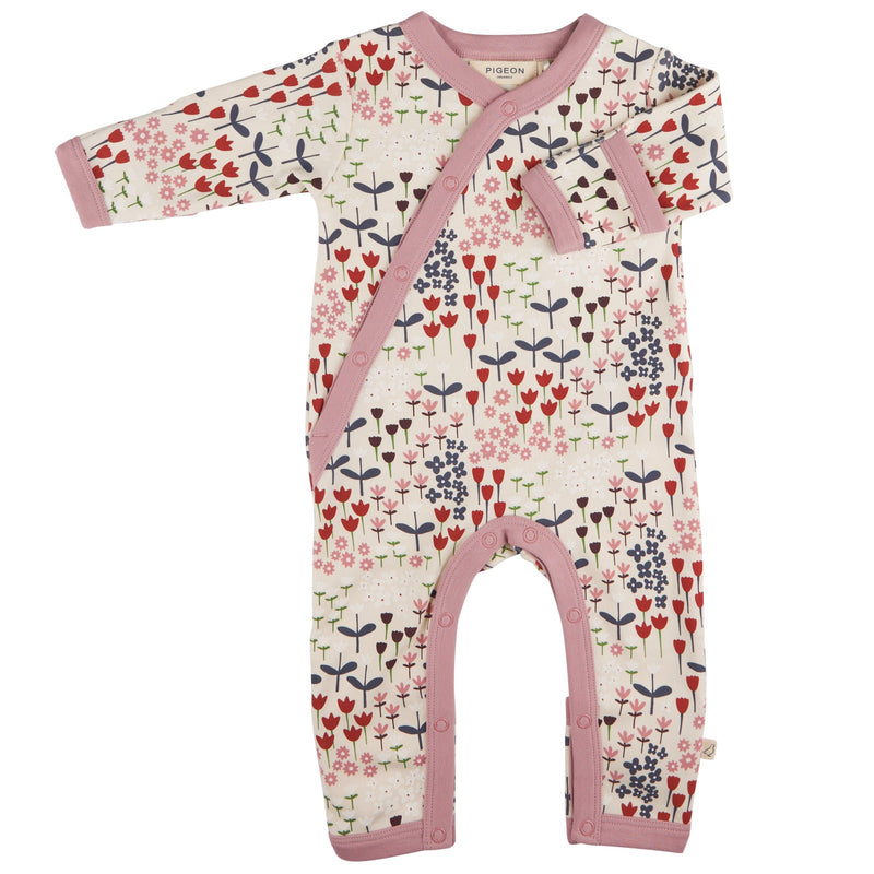 Kimono Romper - Meadow, Ivory