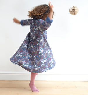 Skater Dress - Meadow, Night Blue