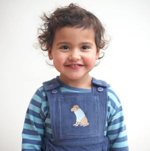 Pinafore Dress - Night Blue