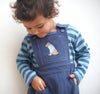 Pinafore Dress - Night Blue
