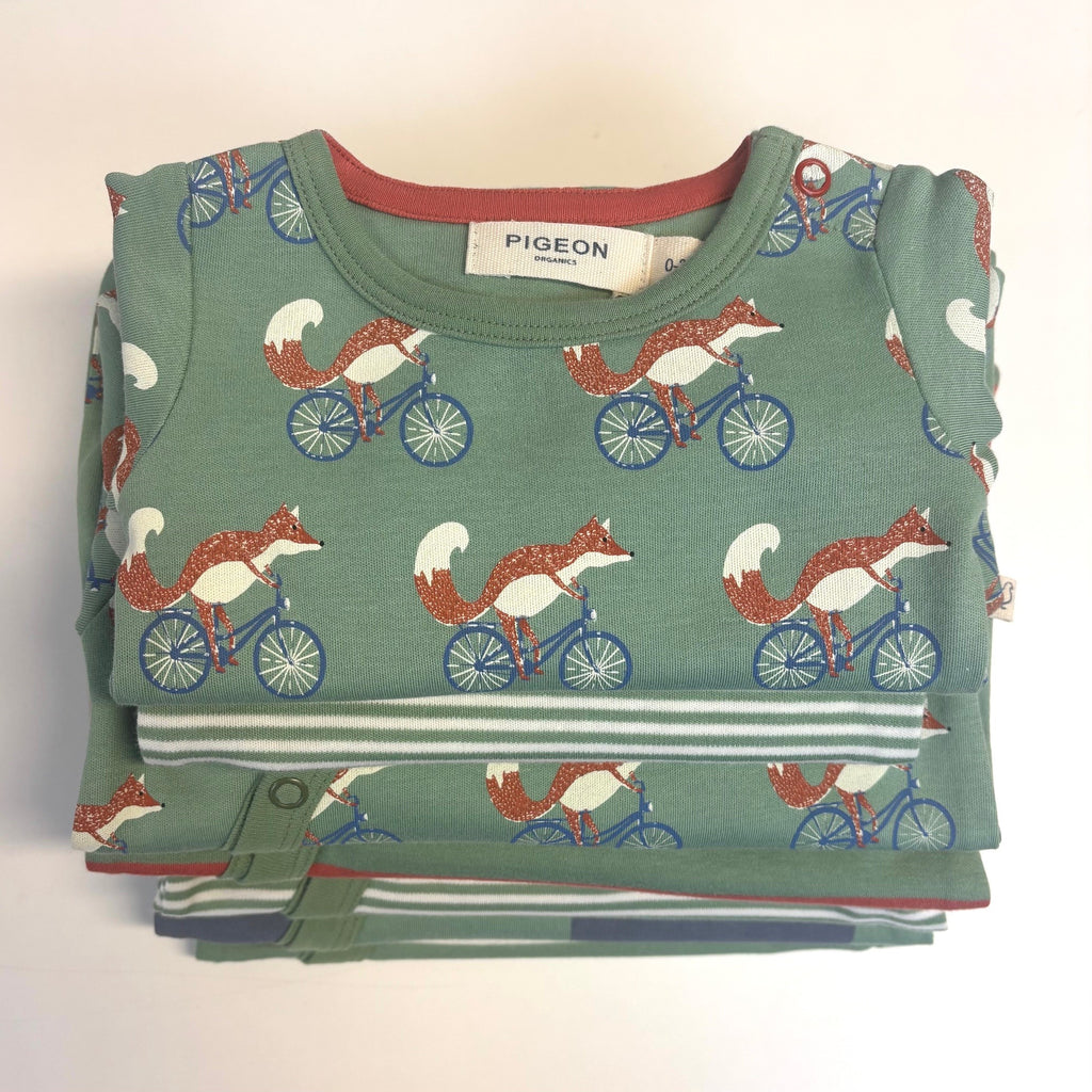 Sample bundle (7 pieces) - Green/orange, NB/0-3m