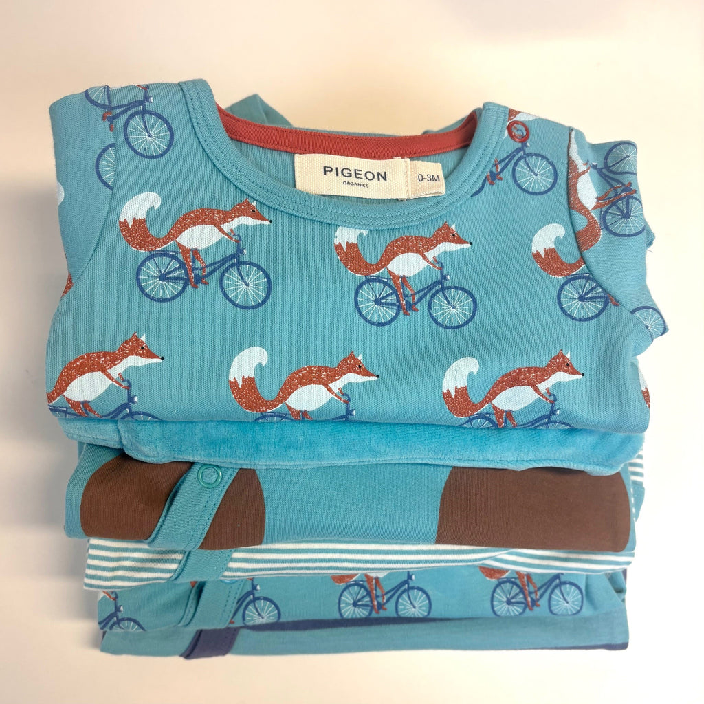 Sample bundle (6 pieces) - Turquoise, NB/0-3m