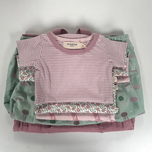 Sample bundle - pinks/greens, 0-3/3-6m