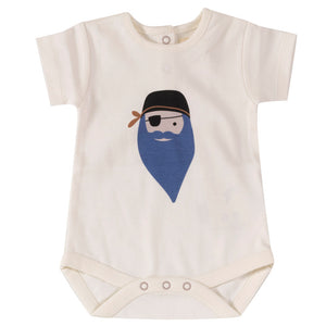 Summer body - Blue beard pirate, 0-3m