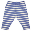 Capri Leggings (Breton Stripe) - Summer Blue