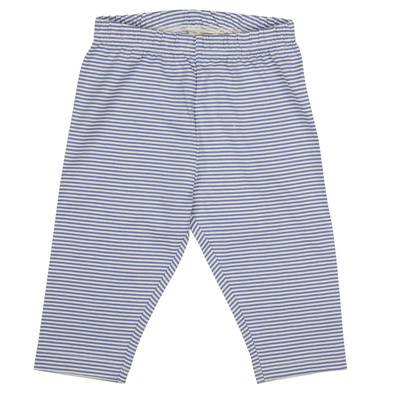 Capri Leggings (Fine Stripe) - Summer Blue