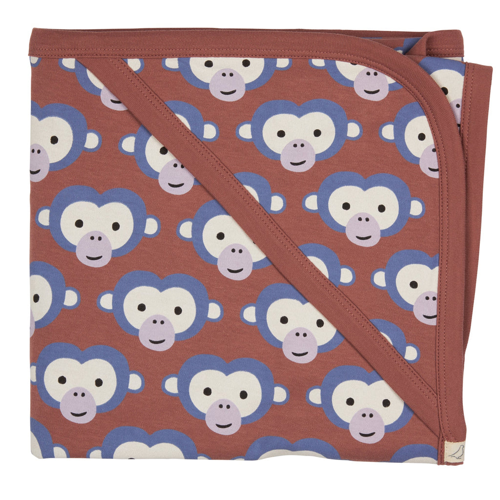 Hooded Blanket - Monkey On Mocha