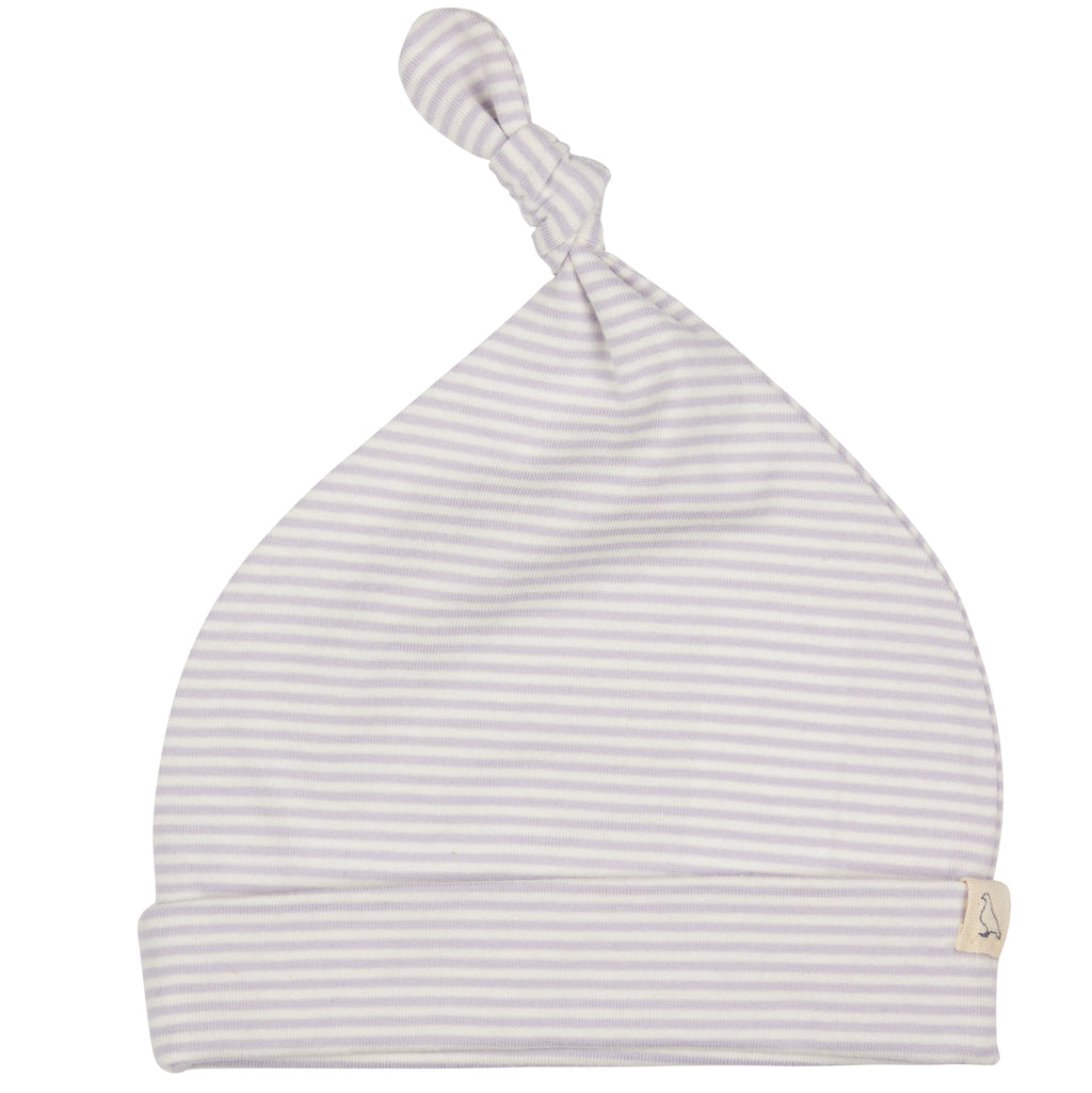 Knotted Hat (Fine Stripe) - Lilac