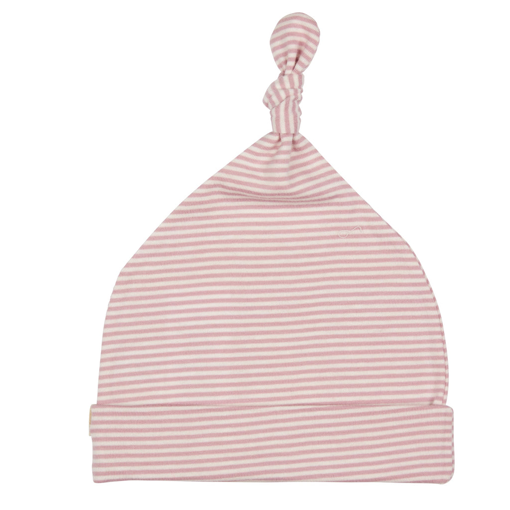 Knotted Hat (Fine Stripe) - Pink