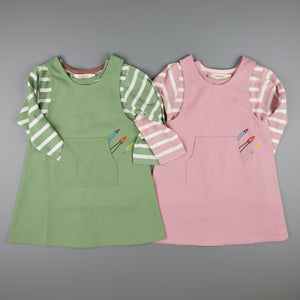 Long Sleeve T-Shirt (Breton Stripe) - Pink