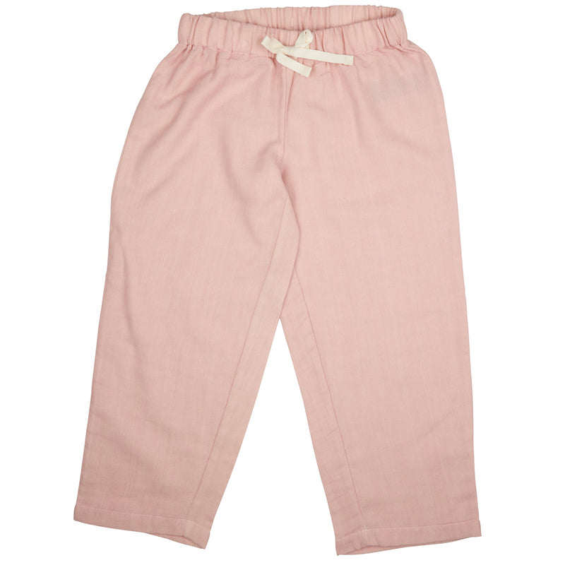 Loose Summer Pants (Muslin) - Pink