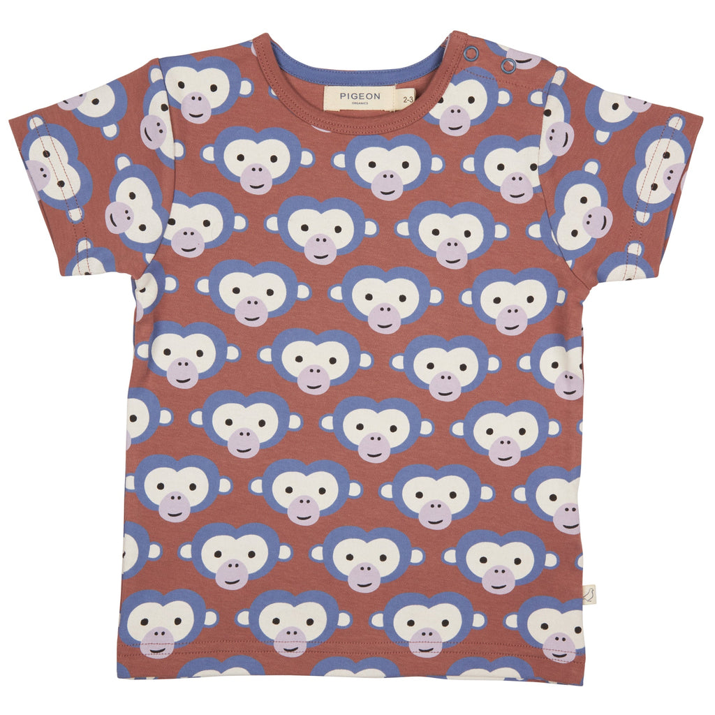 Short Sleeve T-Shirt - Monkey On Mocha