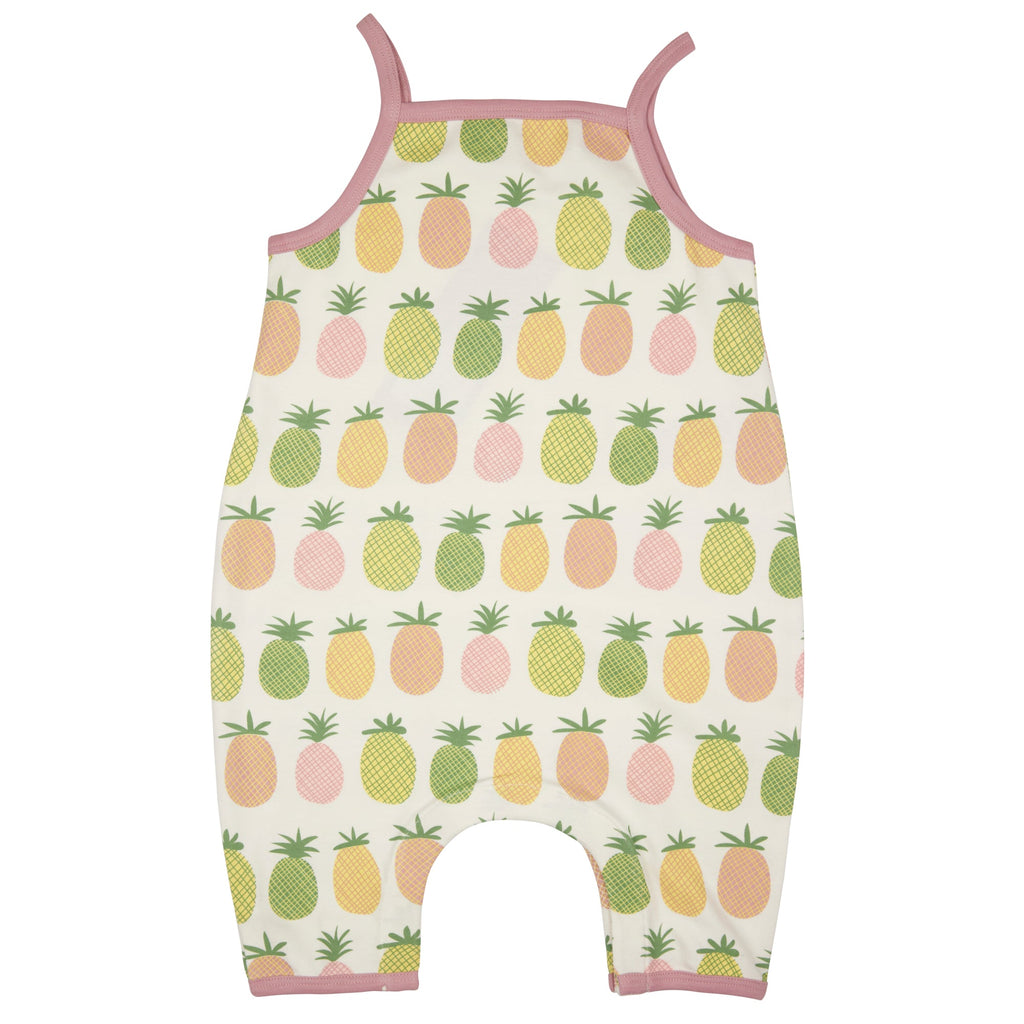 Soft Jersey Playsuit - Pineapples