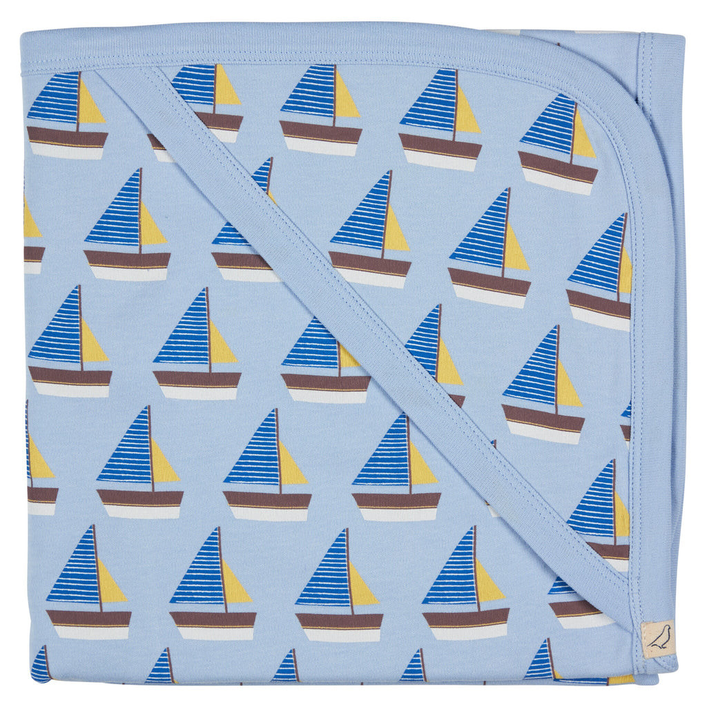Hooded Blanket - Boats