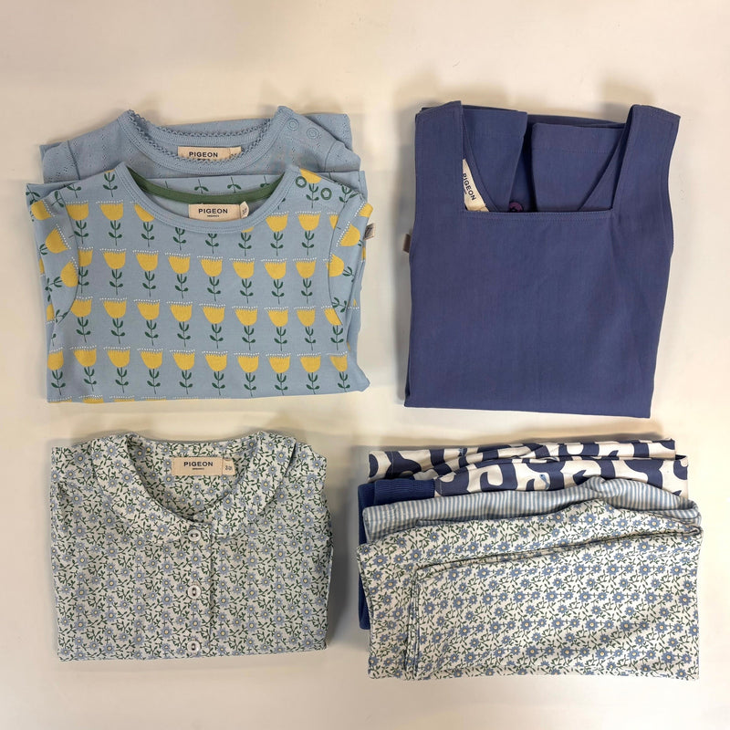 Sample bundle - primarily blue (contains dresses), 2-3y
