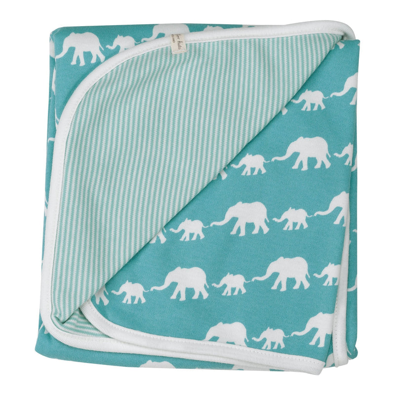 Elephant Blanket - Blue