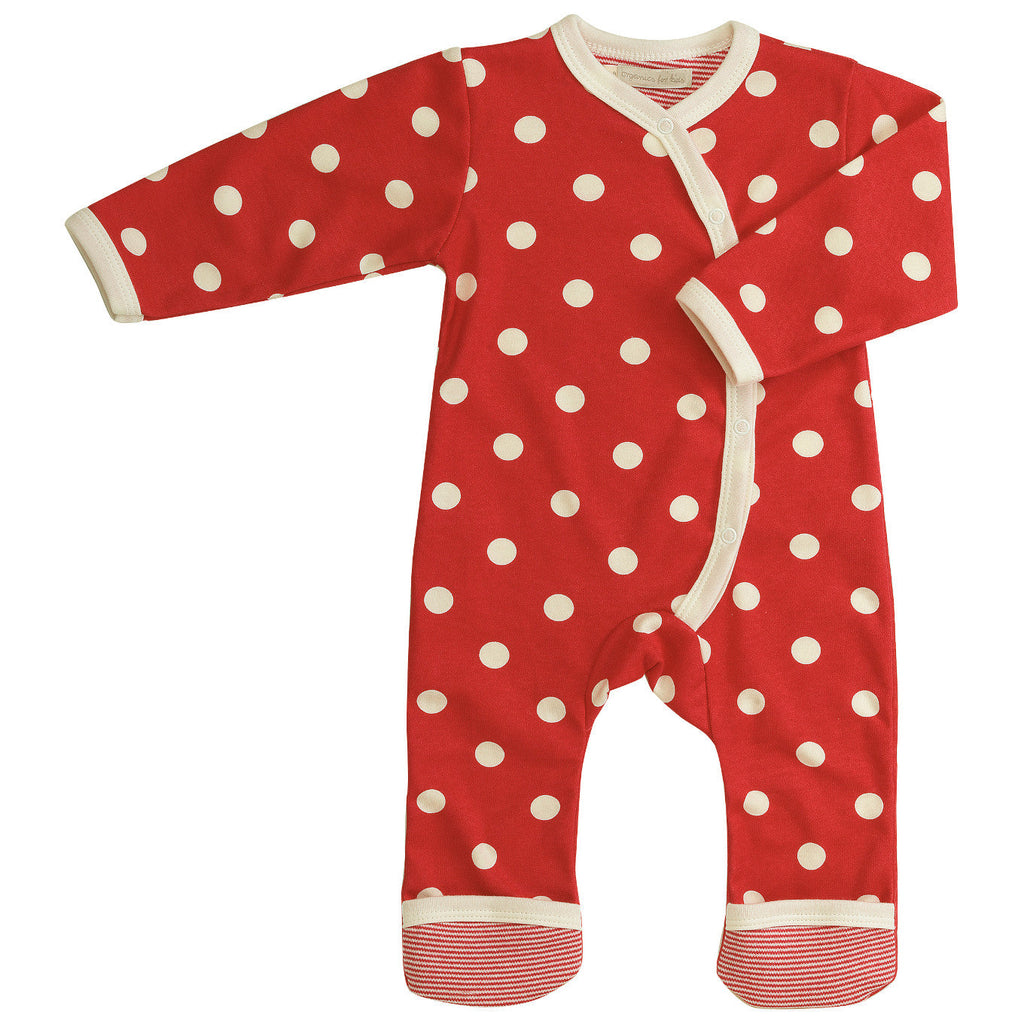 Spotty Romper - Red